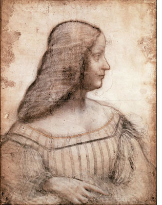 Isabelle d'Este par Léonard de Vinci